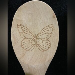 Dolly Parton From My Heart To Your Home Butterfly Engraved Wooden Spoon NWT